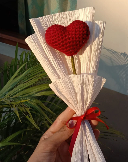 Red Heart Stick – Premium Crochet Heart