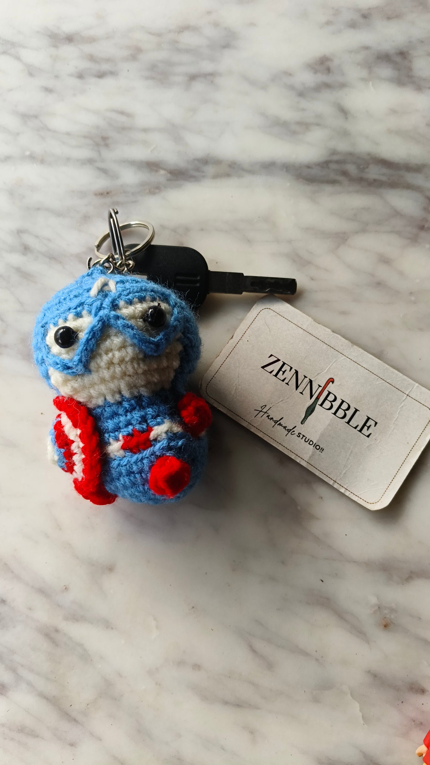 Caption America Keychain