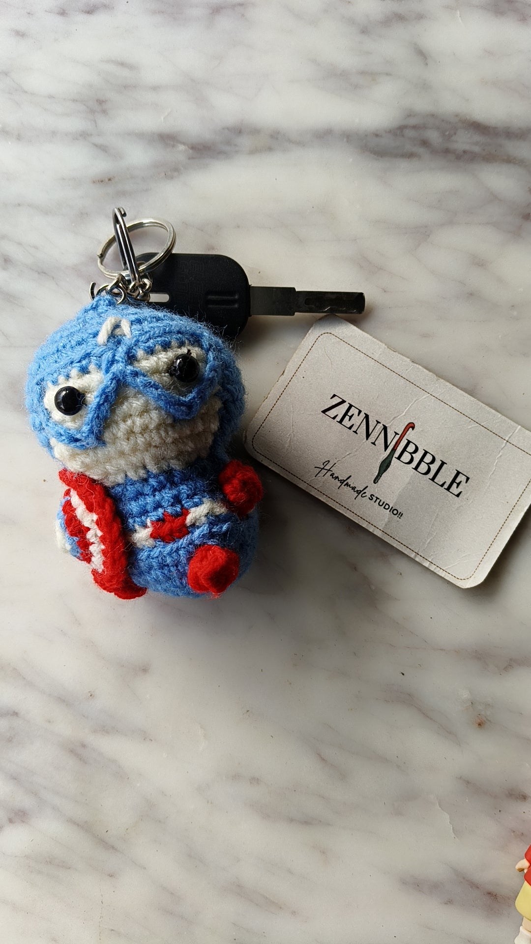 Caption America Keychain