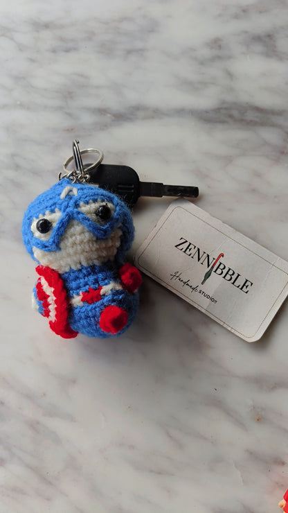 Caption America Keychain